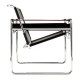 Knoll Breuer Wassily Poltrona Cuoio Nero vista