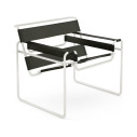 Knoll Breuer Wassily Poltrona Bianco-Cuoio Spinneybeck vista Dark Green