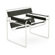 Knoll Breuer Wassily Poltrona Bianco-Cuoio Spinneybeck vista Dark Green