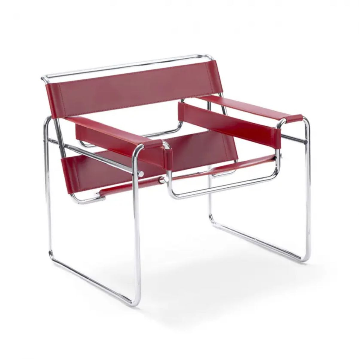 Knoll Breuer Wassily Poltrona Cuoio Spinneybeck