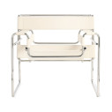 Knoll Breuer Wassily Poltrona Cuoio Spinneybeck vista White