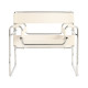Knoll Breuer Wassily Poltrona Cuoio Spinneybeck vista White