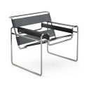 Knoll Breuer Wassily Poltrona Cuoio Spinneybeck vista Black