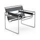 Knoll Breuer Wassily Poltrona Cuoio Spinneybeck vista Black