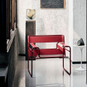 Knoll Breuer Wassily Poltrona Nero-Cuoio Spinneybeck ambientazione