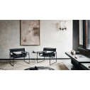 Knoll Breuer Wassily Poltrona Nero-Cuoio Spinneybeck ambientazione