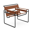 Knoll Breuer Wassily Poltrona Nero-Cuoio Spinneybeck vista Cognac