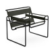 Knoll Breuer Wassily Poltrona Nero-Cuoio Spinneybeck vista Dark Green
