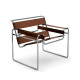 KNOLL Breuer Wassily Poltrona Cuoio Cognac 55th Anniversario vista