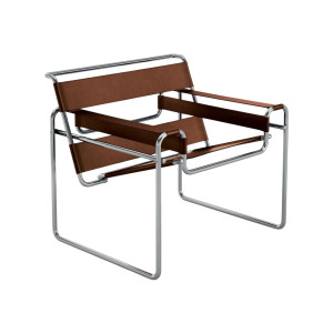 Knoll Breuer Wassily Poltrona Cuoio Cognac 55th Anniversario