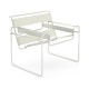 Knoll Breuer Wassily Poltrona Bianco-Cuoio Spinneybeck vista Cream