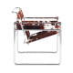 Knoll Breuer Wassily Poltrona Pelle Cavallino Spinneybeck Tri-Colour vista