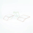 Wireframe Tavolo basso 75x87x25 Glas vista