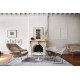 Knoll Saarinen Settee Womb Relax in Dacron cromato ambientazione