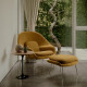 KNOLL Saarinen Poggiapiedi Womb Relax in Dacron cromato ambientazione