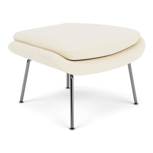 Knoll Saarinen Poggiapiedi Womb Relax in Dacron cromato