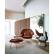 Knoll Saarinen Poltrona Womb Relax in Dacron con struttura cromata ambientazione