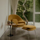 Knoll Saarinen Poltrona Womb Relax in Dacron con struttura cromata ambientazione