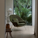 Knoll Saarinen Poltrona Womb Relax in Dacron con struttura cromata ambientazione