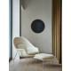Knoll Saarinen Poltrona Womb Relax in Dacron con struttura cromata ambientazione