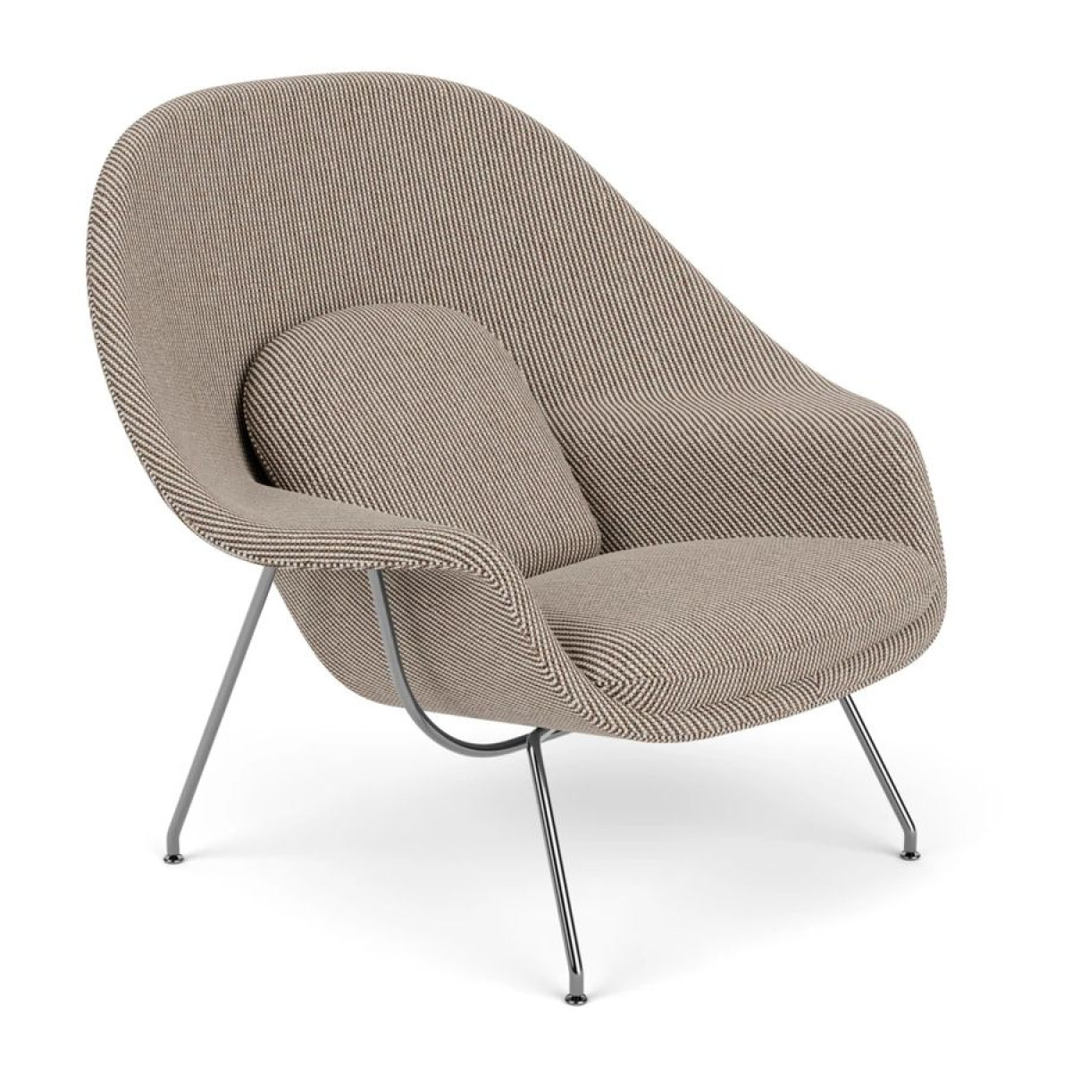 Knoll Saarinen Poltrona Womb Relax in Dacron cromata