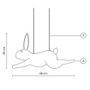 WOW! lampada a sospensione Karman dimensioni coniglio accessorio opzionabile