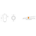 X-Pot vaso H 83 Slide Design D 62 H 98