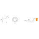 X-Pot vaso H 83 Slide Design D 96 H 135