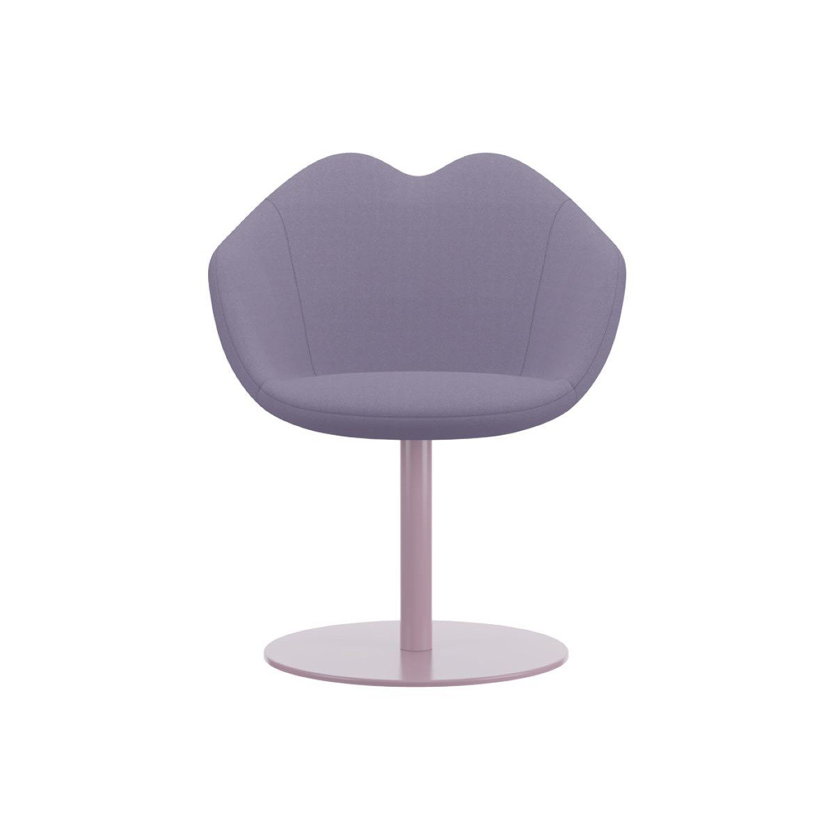 XOXO Sedia tessuto base rotonda rosa