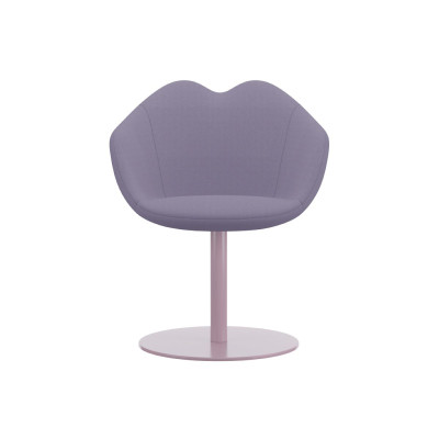 XOXO Sedia tessuto base rotonda rosa
