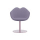 XOXO Sedia tessuto base rotonda rosa Qeeboo vista