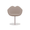 XOXO Sedia tessuto base rotonda bianca Qeeboo vista