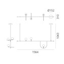 Artemide Yanzi 1 lampada a sospensione dimensioni
