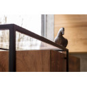 Zoom Credenza in piuma di Mogano ambientazione